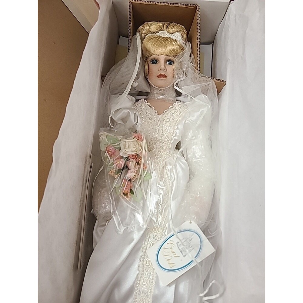 1000/5000 COA Court Of Dolls*Rare*Bride Doll*Jeanne Marie 25" NIB 1996 JENNY